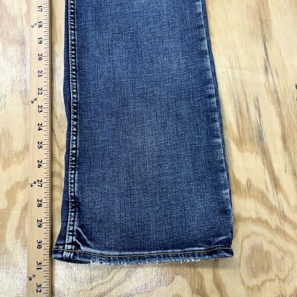 Silver Jeans Elyse Slim Boot Women’s Size 14/31 Blue Stretch Distressed Denim - Picture 14 of 16